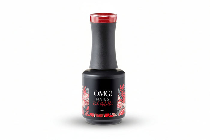 Red Metallic Gellak - OMG! Nails