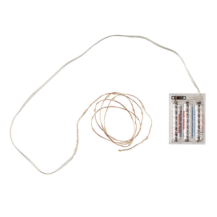 20 Warm White Led Copper Micro Fairy Lights