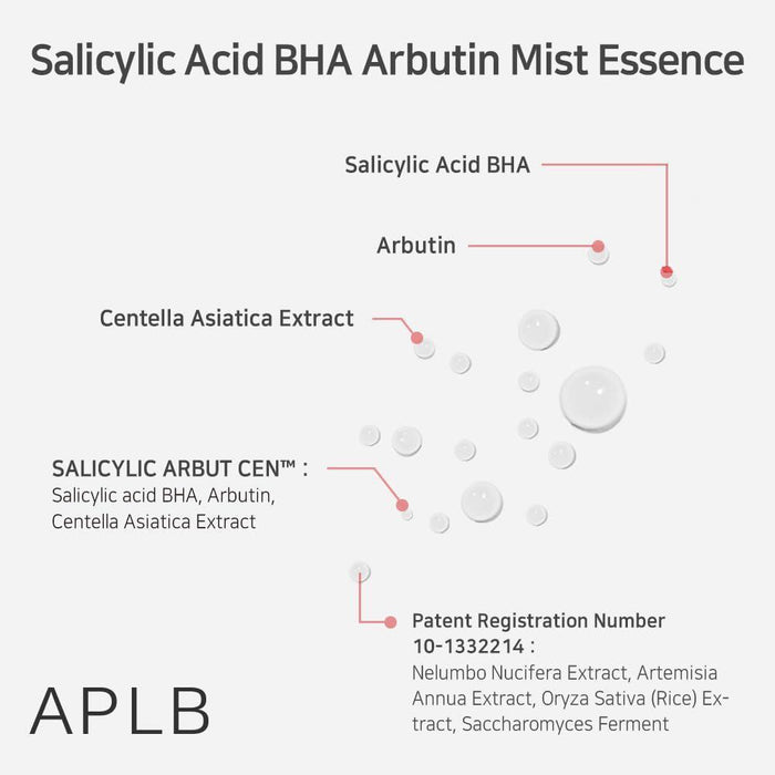 APLB Salicylic Acid BHA Arbutin Mist Essence 105 mL