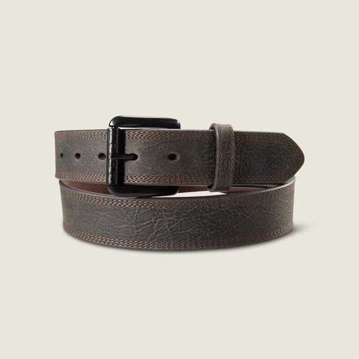 Ariat Work Triple Row Stitch Belt - Brown - W36