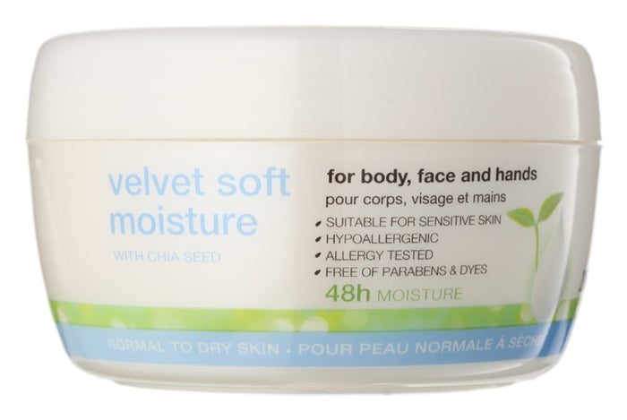 Avon Nutra Effects Velvet Soft Moisture with Chia Seed Body & Face & Hands Cream - 200ml