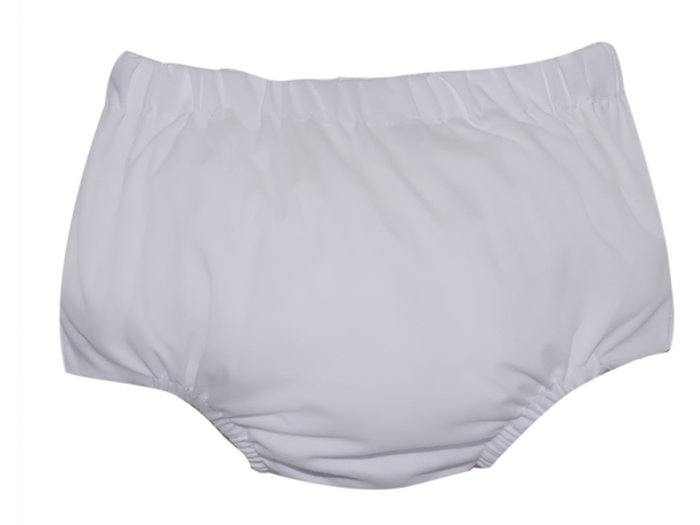 Baby Sen White Woven Diaper Cover