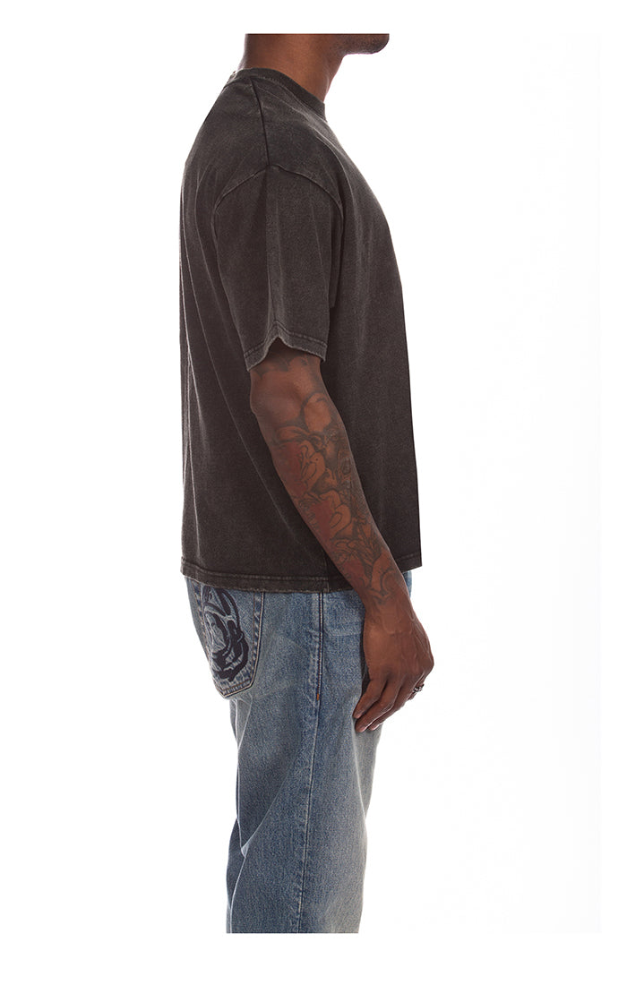 BBC Black BB Faded Curve SS Knit (861-3304)