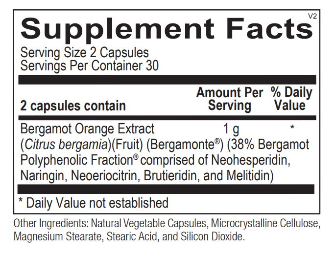 Bergamot BPF (60 ct) by Ortho Molecular