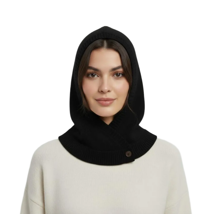 Calimar cashmere-uld balaclava sort