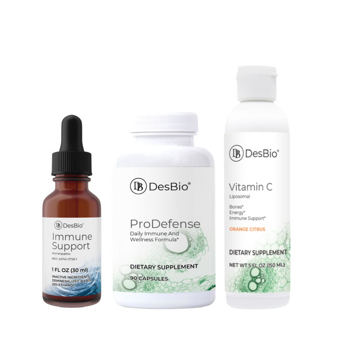 Cold and flu prevention bundle for immune support, immune health, vitamin C, cough, fever, headache, fatigue, cold, muscle pain, sore throat, ear, nose, cold and flu season