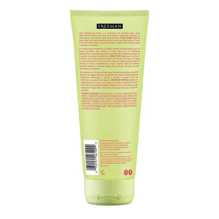 Freeman Watermelon & Aloe Soothing Gel Facial Mask 6oz/ 175ml