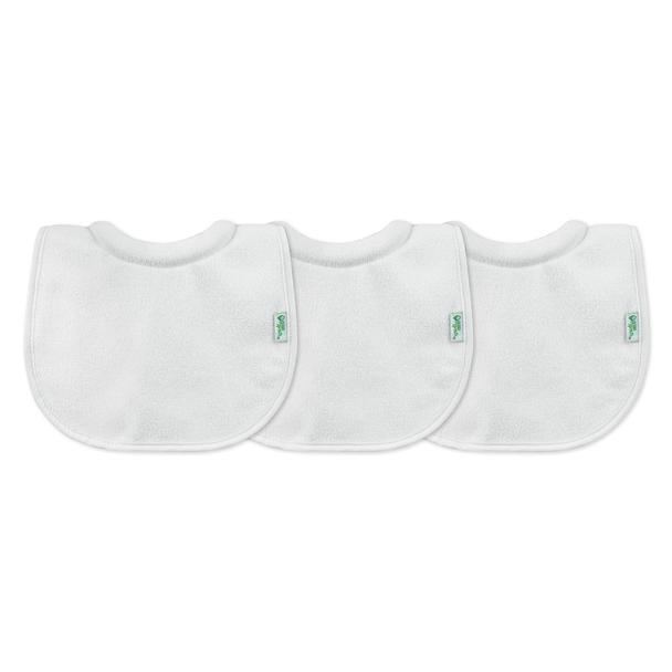 Green Sprouts White Milk Catcher Bib 3-pack