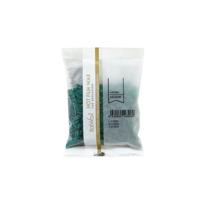 Italwax - Hard Wax Azulene, 100g *EXPIRES 03/27*