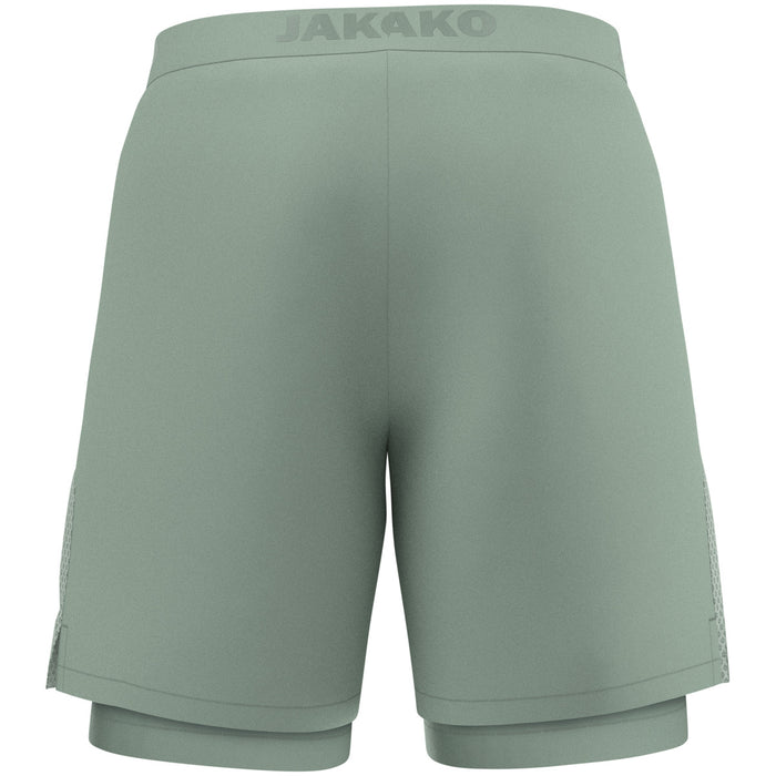 JAKO 2-in-1 Short Power – Grün (hinten)