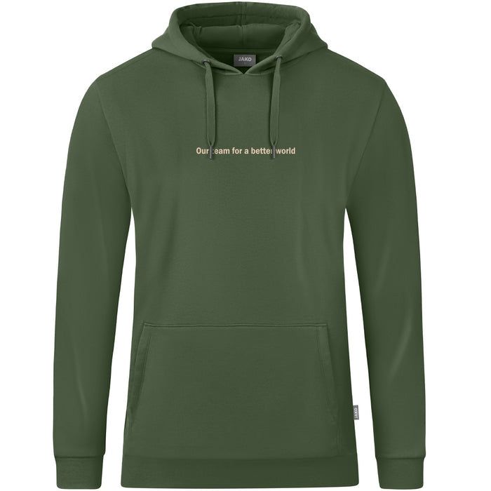 JAKO Kapuzensweat World – Grün (vorne)