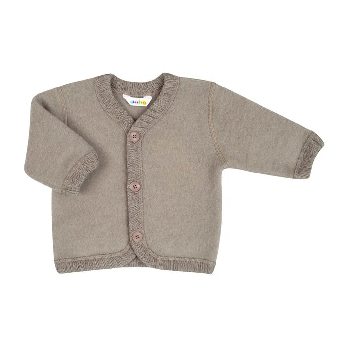 Joha børstet uld cardigan beige