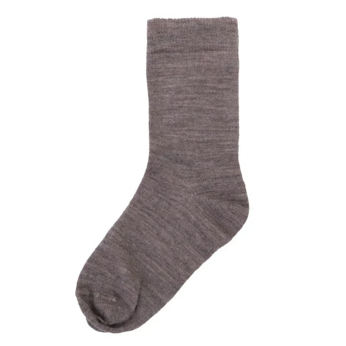 Joha glatte uld strømper beige melange