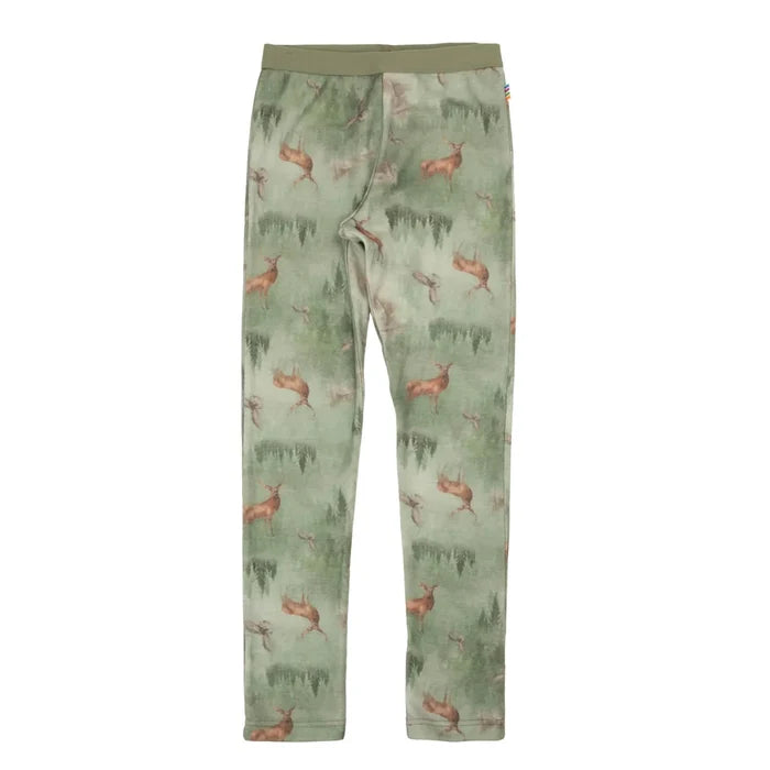 Joha uld leggings med skovprint