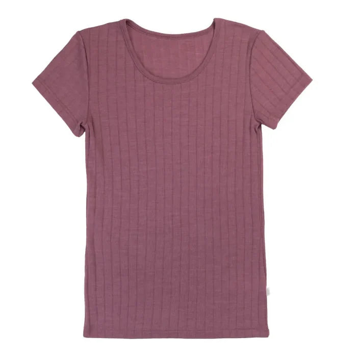 Joha uld-silke kortærmet t-shirt rosa