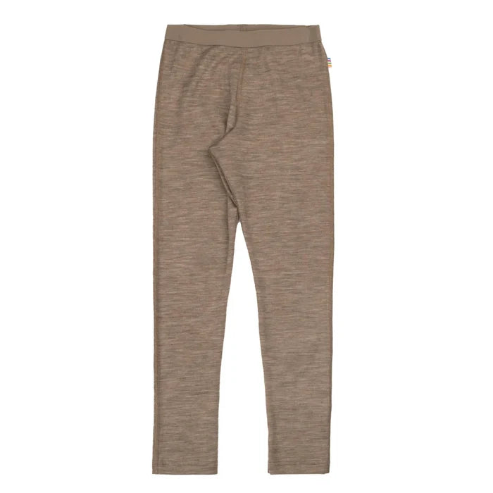 Joha uld-silke leggings i beige melange