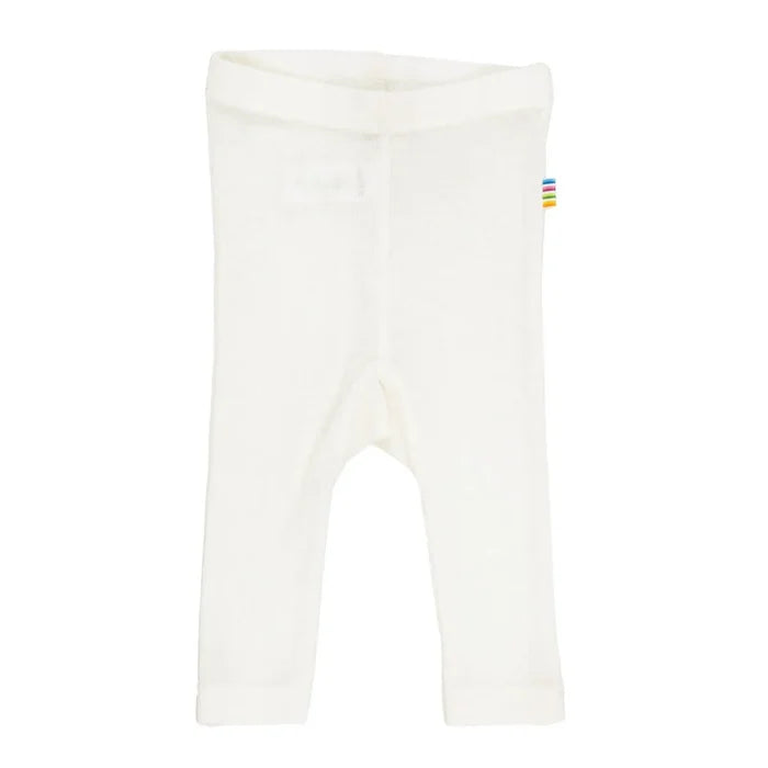 Joha uld silke leggings i naturhvid