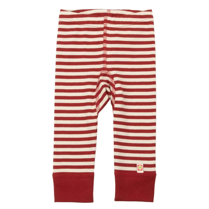 Katvig stribet leggings rød/hvid