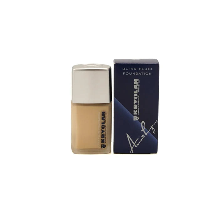 Kryolan Ultra Fluid Foundation – Fair Olive | Lightweight Liquid Foundation with Enhanced Coverage