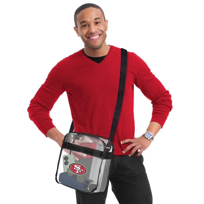Little Earth NFL Clear Carryall Crossbody - San Francisco 49ers