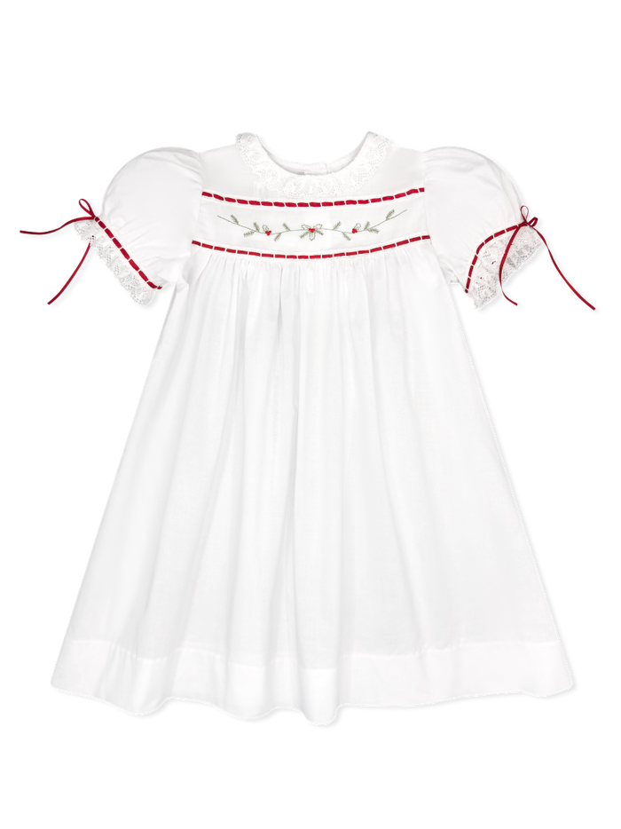 Lullaby Set Holly Batiste Dress-White