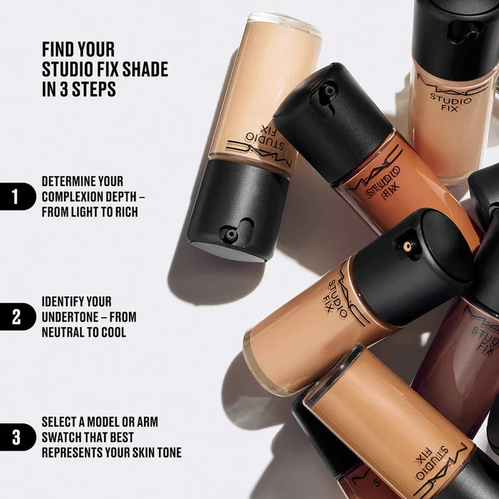 MAC Cosmetics Studio Fix Fluid Broad Spectrum SPF 15 -NW43 - deep with warm peachy undertones NWOB