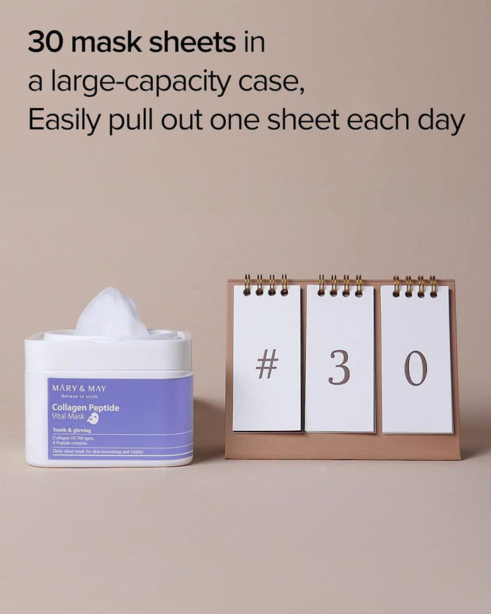Mary&May Collagen Peptide Vital Mask 30 sheets
