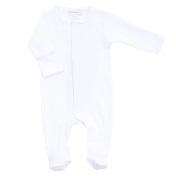 MB Essentials White Trim Footie