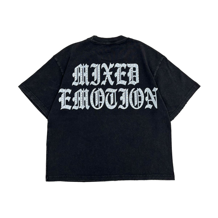 Mixed Emotion "Divine Emotion" Rhinestone Black Tee