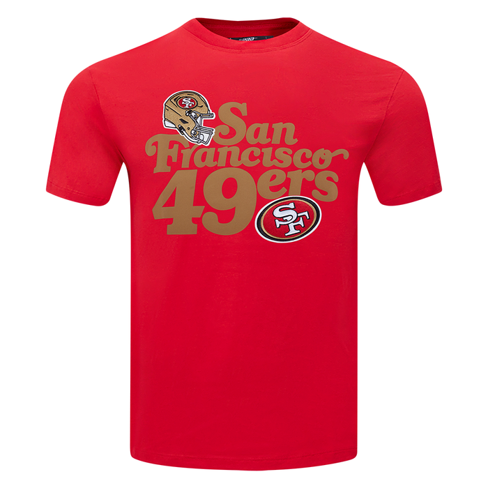 Red Pro Standard San Francisco 49ers souvenir men's short-sleeve tee featuring team logo design