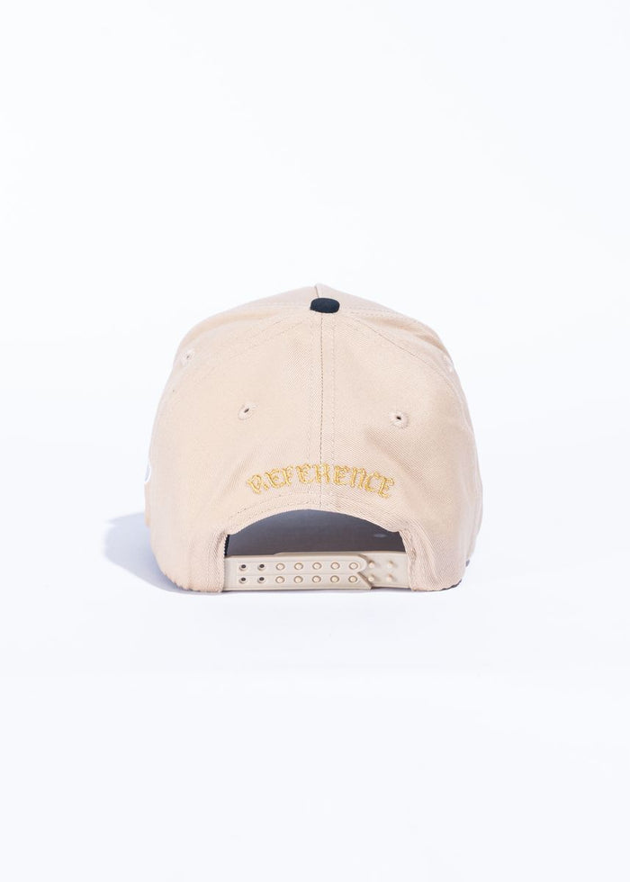 Reference "NY" Snapback Hat - Wheat/Black (REF810)