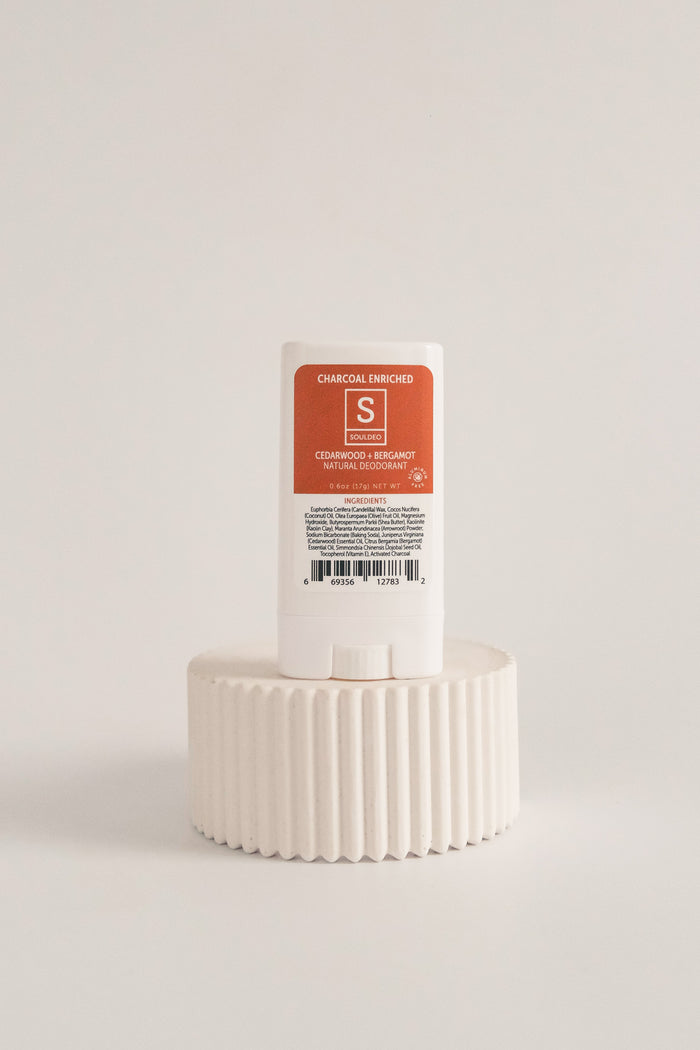 SoulDeo Deodorant Stick - Cedarwood & Bergamot