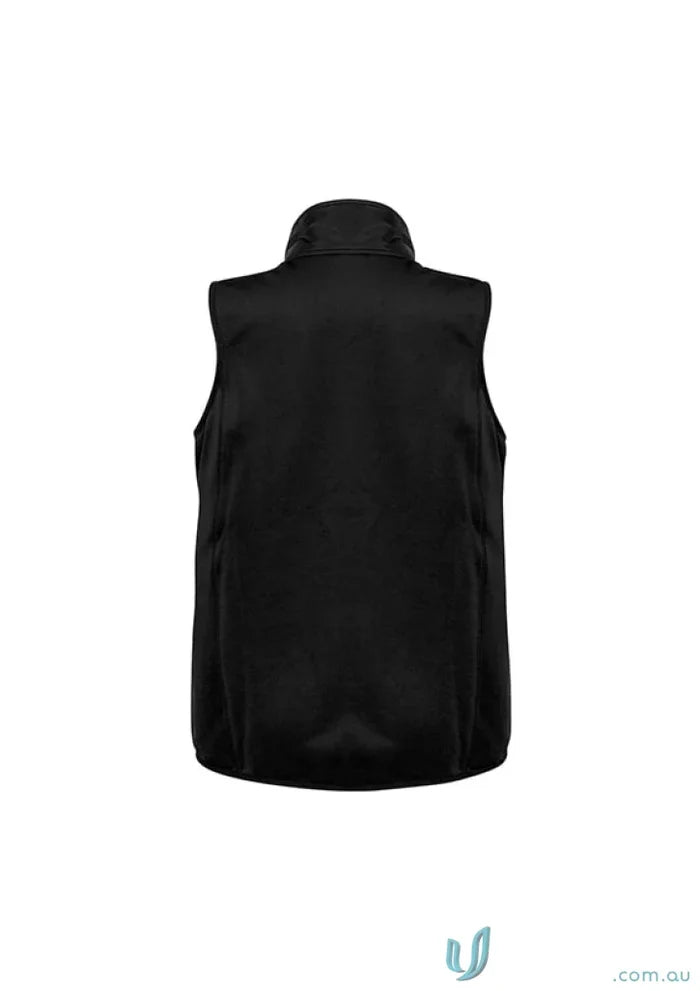 Black sleeveless vest from Stealth Vest collection mens stealth with core warm polyfil insulation