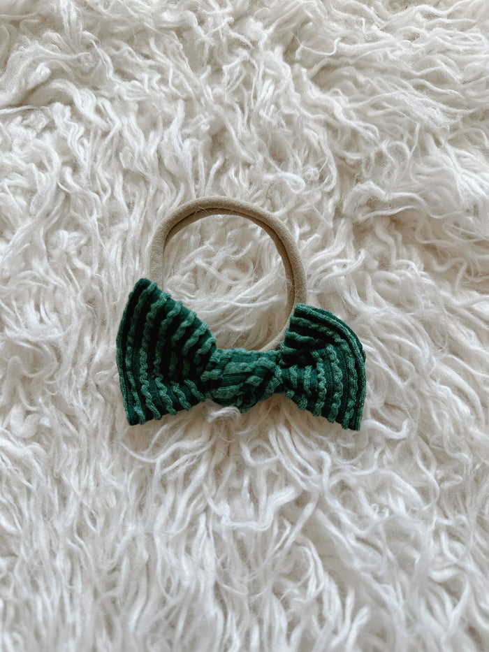 Textured Nylon Headband - Wavy Ribbed Pine