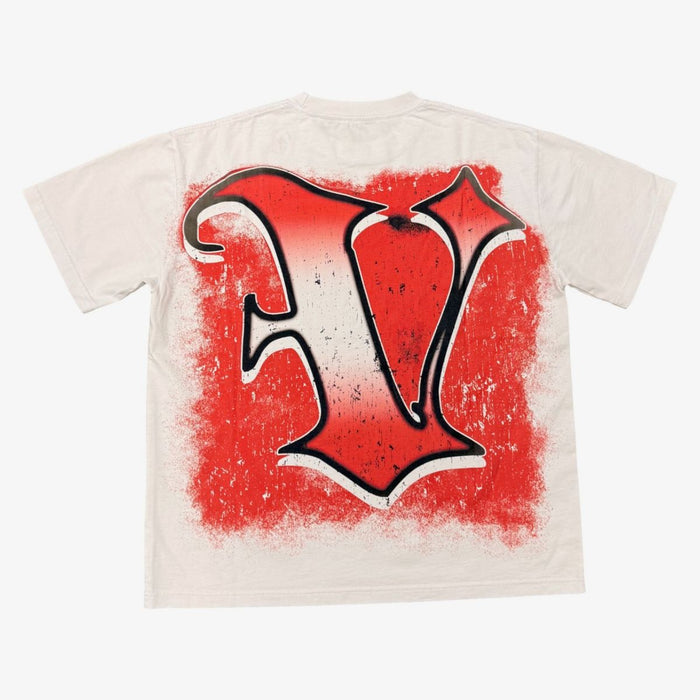 Vtilted "Roses" White Tee