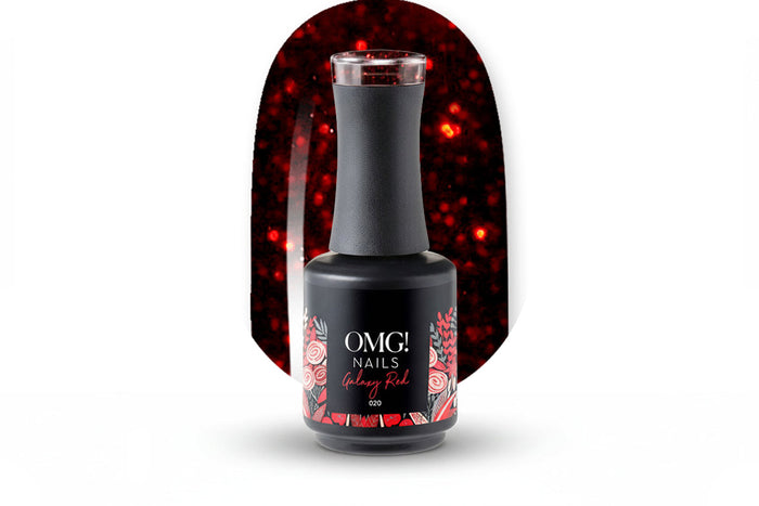 020 Galaxy Red Gel Polish
