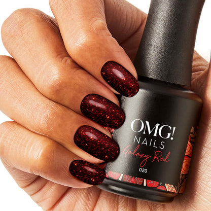 020 Galaxy Red Gel Polish