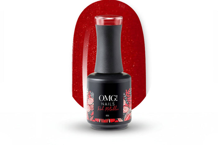021 Red Metallic Gel Polish