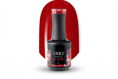 021 Red Metallic Gel Polish