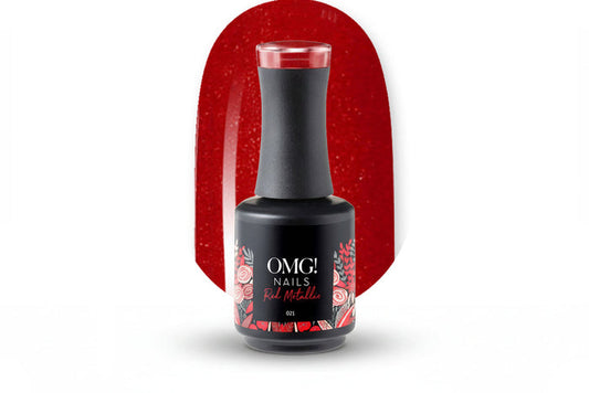 021 Red Metallic Gel Polish