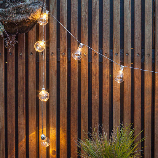 10 Warm White Edison Battery Festoon Lights