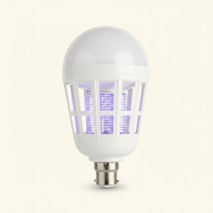 2-in-1 LED mosquito killer bulb B22 - cream background