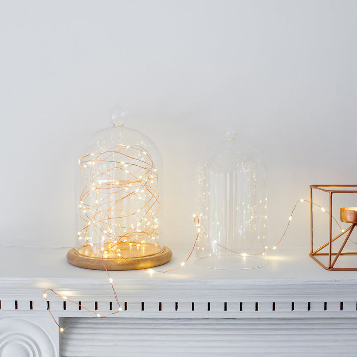 20 Warm White Led Copper Micro Fairy Lights