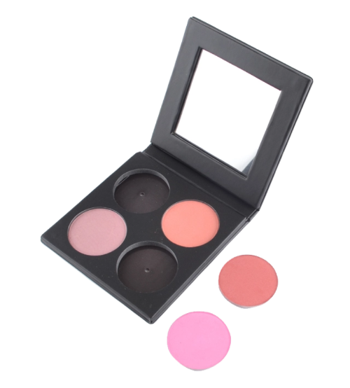 Elan Makeup Studio 4 Pan Customizable Blush Palette with Mirror