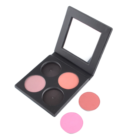 Elan Makeup Studio 4 Pan Customizable Blush Palette with Mirror