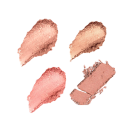 Elan Makeup Studio 4 Pan Customizable Blush Palette with Mirror