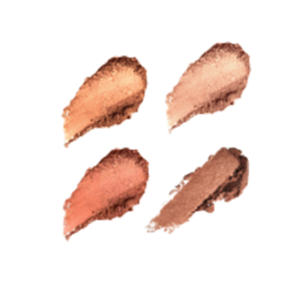 Elan Makeup Studio 4 Pan Customizable Blush Palette with Mirror