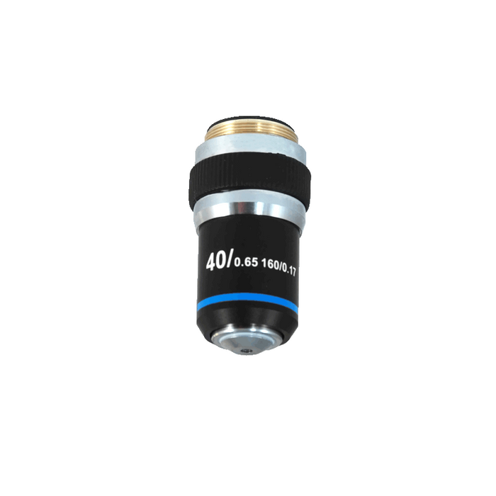 40X Achromatic Microscope Objective Lens, SKU BM13043511, three quarter front view
