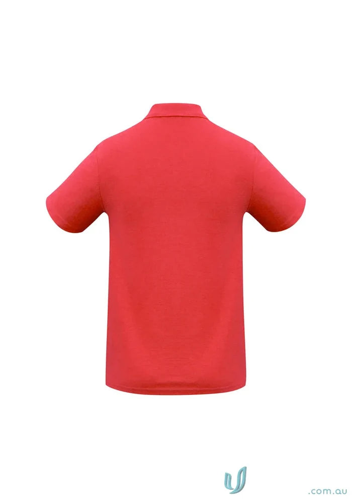 Biz Collection P400MS-DD2 ACTIVITIES Mens (EMB-W) Polo in Red
