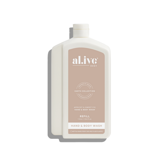 al.ive 1L wash refill - Apricot & Sweet Fig